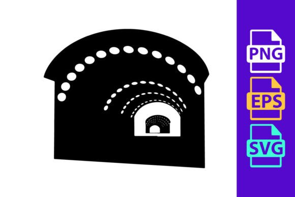 A Black and White Illustration of a Tunn: Dynamic Football Clipart