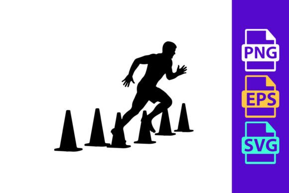 A Person Running Through a Series of Tra: Dynamic Motion in Design