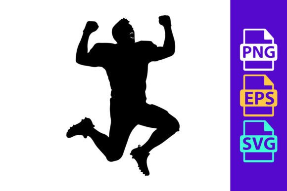 A Silhouette of a Person Jumping Up: Dynamic Energy for Your Designs