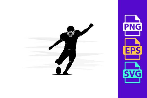 Capture Dynamic Motion with American Football Player Kicking a Ball