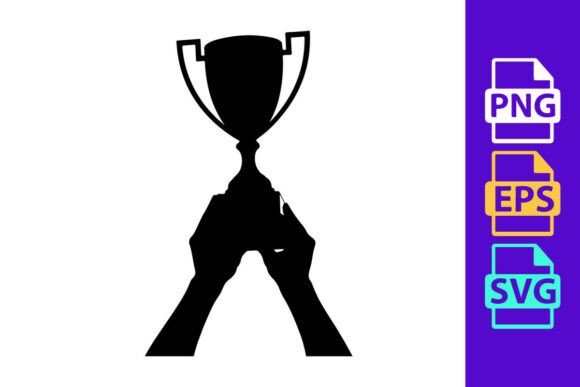 Celebrate Victory: The Bold Impact of A Person Holding a Trophy Cup in a Victo