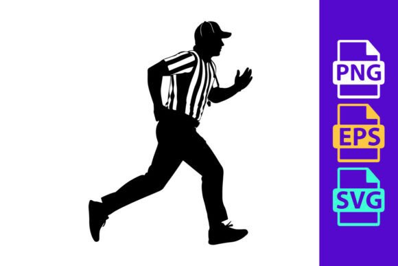 Dynamic Energy: The Referee Silhouette in Modern Design