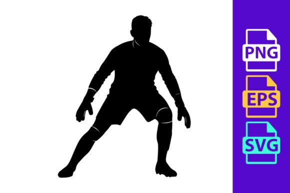 Dynamic Football Silhouette Clipart: Energy in Design