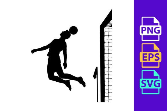 Dynamic Football Silhouette for Modern Design