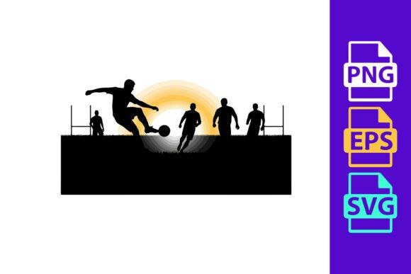 Dynamic Soccer Silhouettes: Elevate Your Sports Designs