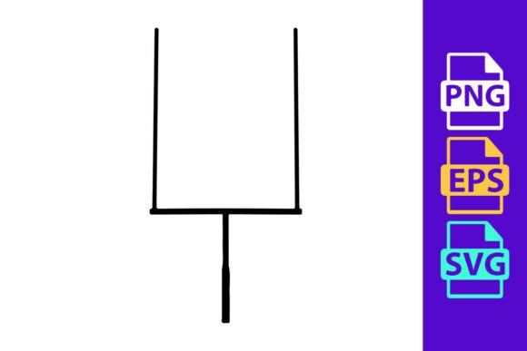 Football Goal Post Illustration: Scalable Vector Clipart for Dynamic Designs