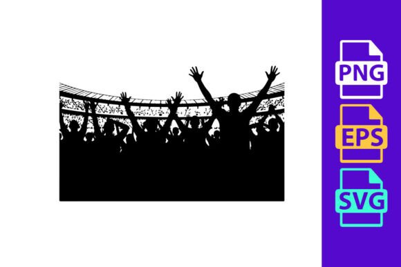 Silhouette of a Crowd of People with Rai: Vector Energy for Your Projects
