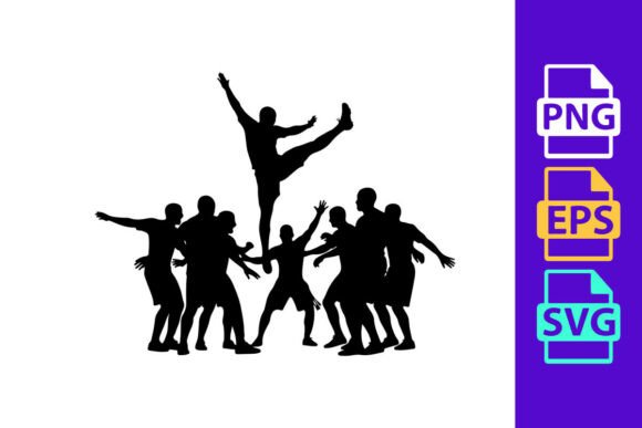 Silhouette of a Group of Dancers in Dyna: Motion and Energy