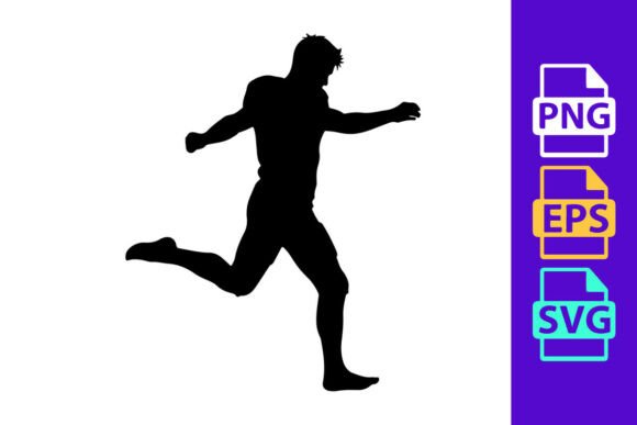 The Motion and Energy of a Running Silhouette with Dy