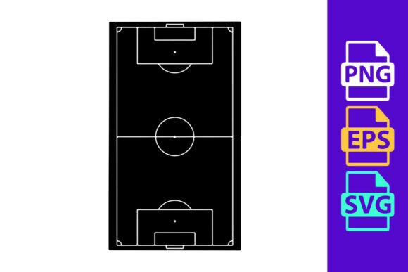 Visualize Victory: The Soccer Field Diagram with Goals and Midf